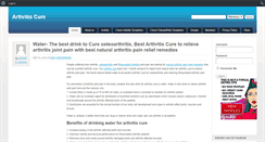 Desktop Screenshot of cure2arthritis.com